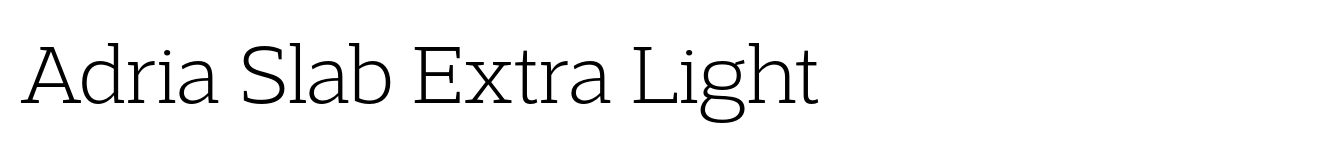 Adria Slab Extra Light